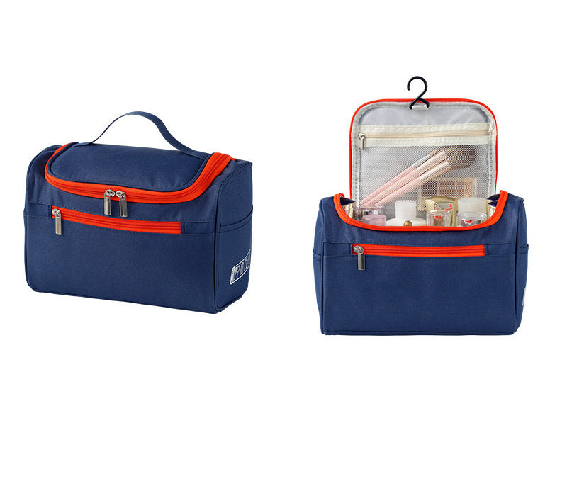 Travel Essential Hanging Toiletry Bag for Organized Storage Navy