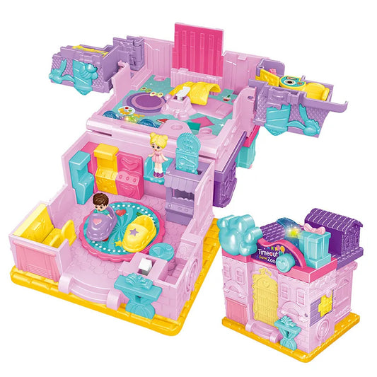 Princess Castle Playhouse Toy Set with Music and Lights for Kids Fun