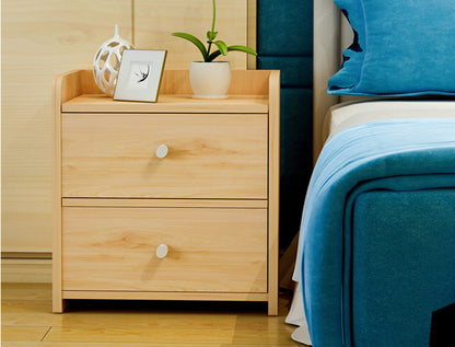 Natural Oak Bedside Table Chest of Drawers for Bedroom Storage