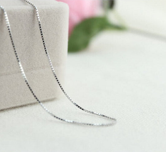 Elegant S925 Sterling Silver Chain Necklace for Women