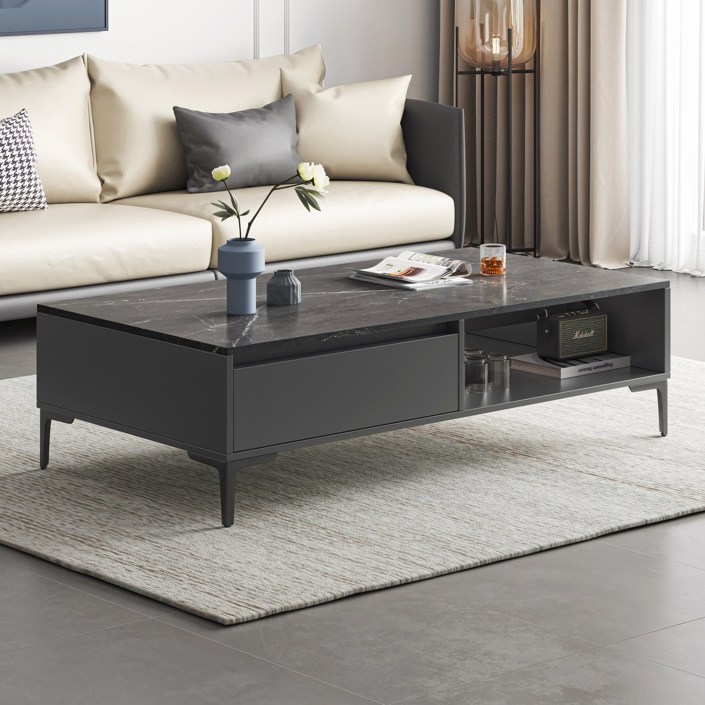 Miro Modern Coffee Table with Hidden Storage