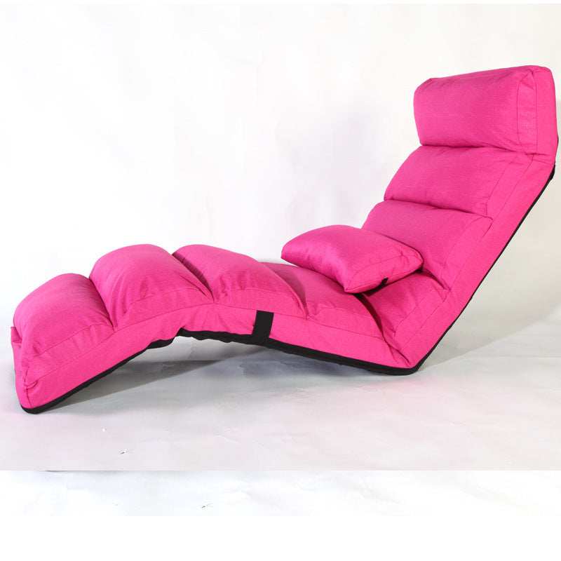 Chaise Lounge Recliner Sofa Bed Comfortable Pink