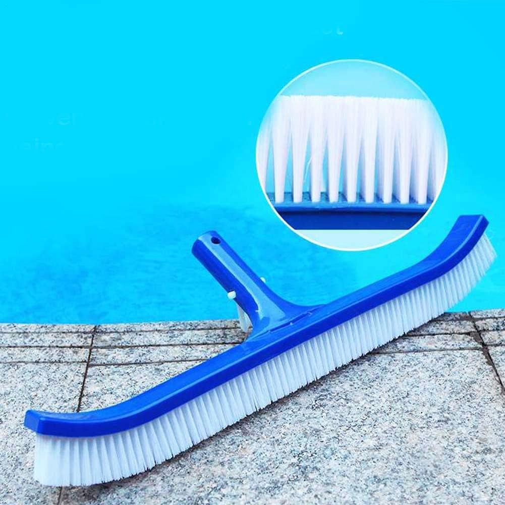 45cm Curved Pool Brush with Nylon Bristles for Effortless Pool Wall Cleaning