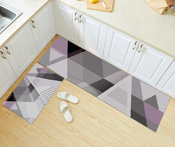 2-Piece Kitchen Area Rug Set Non-Slip Bathroom Hallway Mats