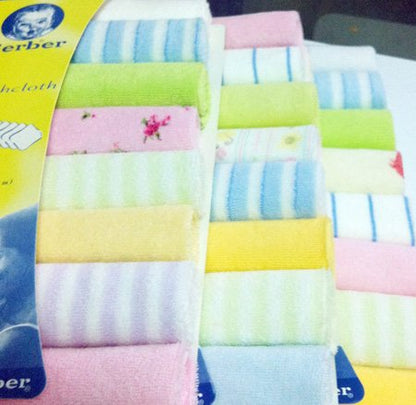 8 Pack Soft Baby Face Washers Hand Towels Gentle for Sensitive Skin