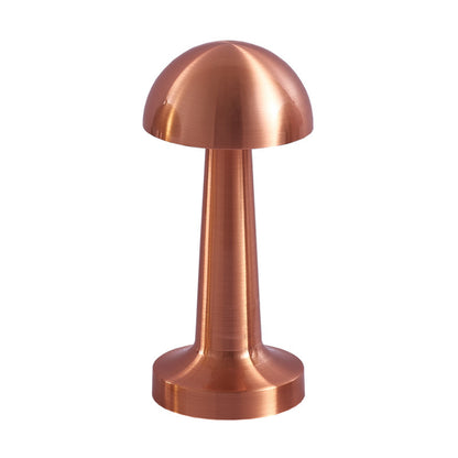 Cordless Touch Sensor LED Table Lamp Rose Gold Dome