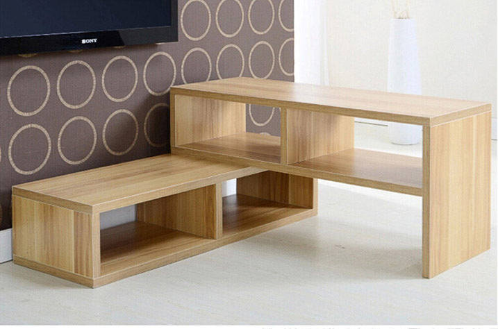 Adjustable Multifunctional TV Cabinet Display Shelf Oak