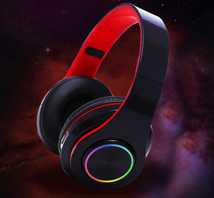 Wireless RGB Bluetooth Headphones Stereo Sound Quality