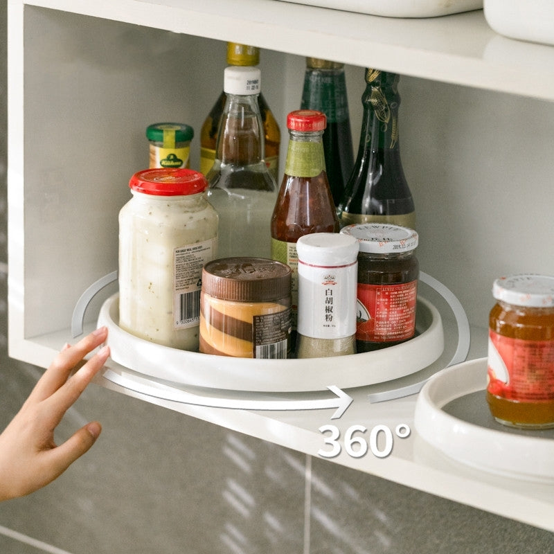 360-Degree Rotating Spice Rack Kitchen Countertop Storage Organizer