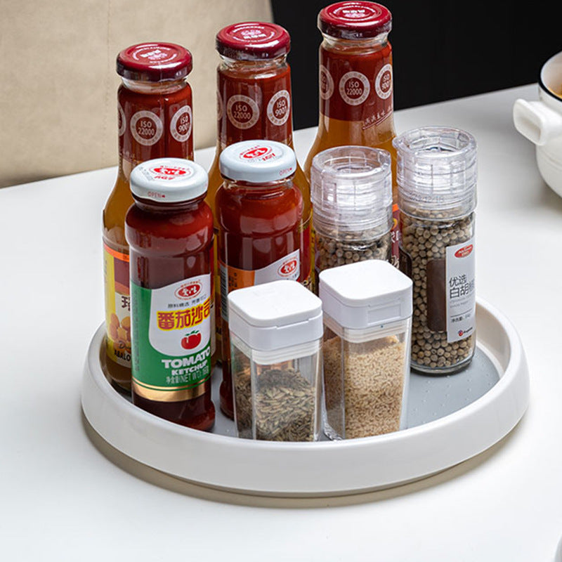 360-Degree Rotating Spice Rack Kitchen Countertop Storage Organizer