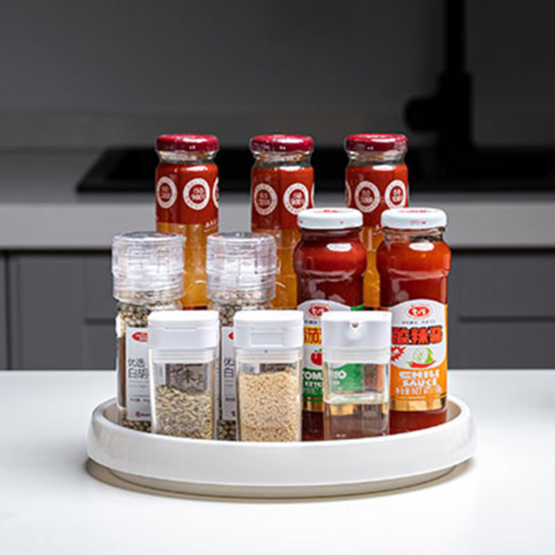 360-Degree Rotating Spice Rack Kitchen Countertop Storage Organizer