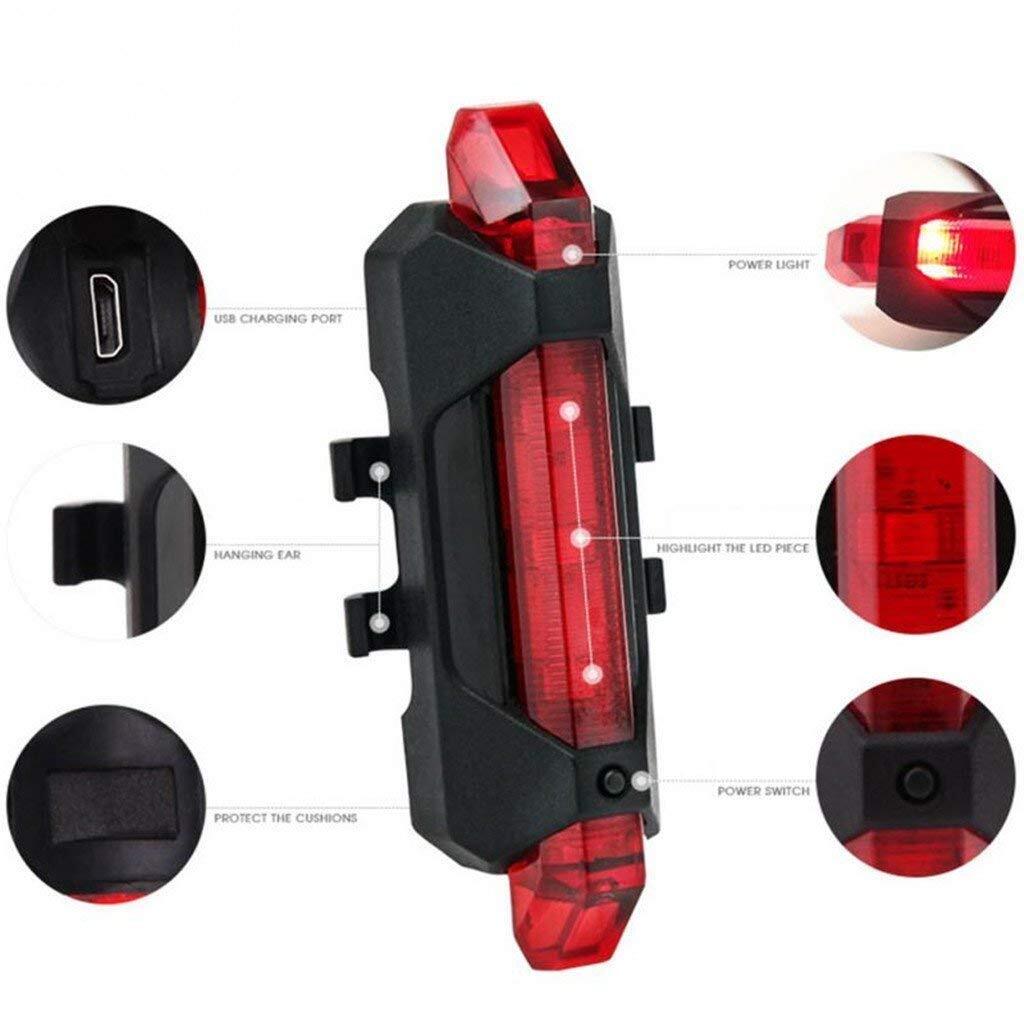 USB Rechargeable LED Bike Tail Light for Enhanced Cycling Safety