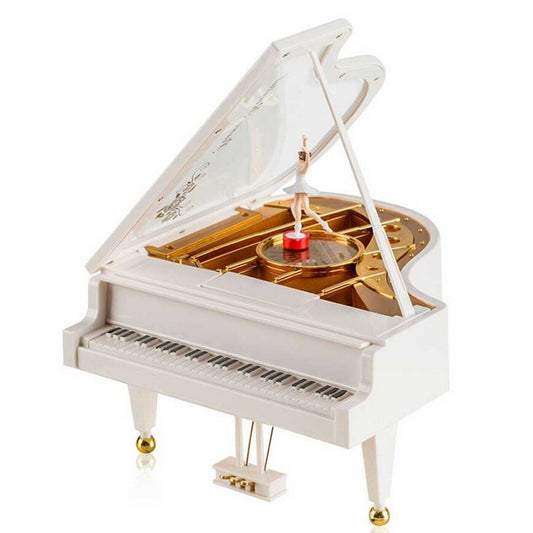 Elegant Classic Piano Dancing Ballerina Music Box