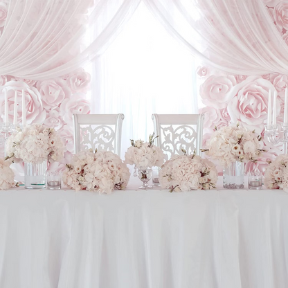 Large Rectangle Party Tablecloth Perfect for Events and Gatherings White