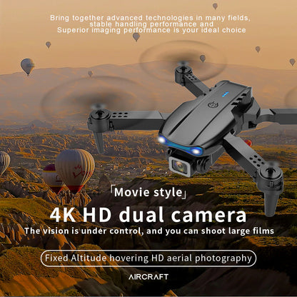 4K HD Dual Camera Wide-angle Quadcopter Drone with Dual Battery Remote Control