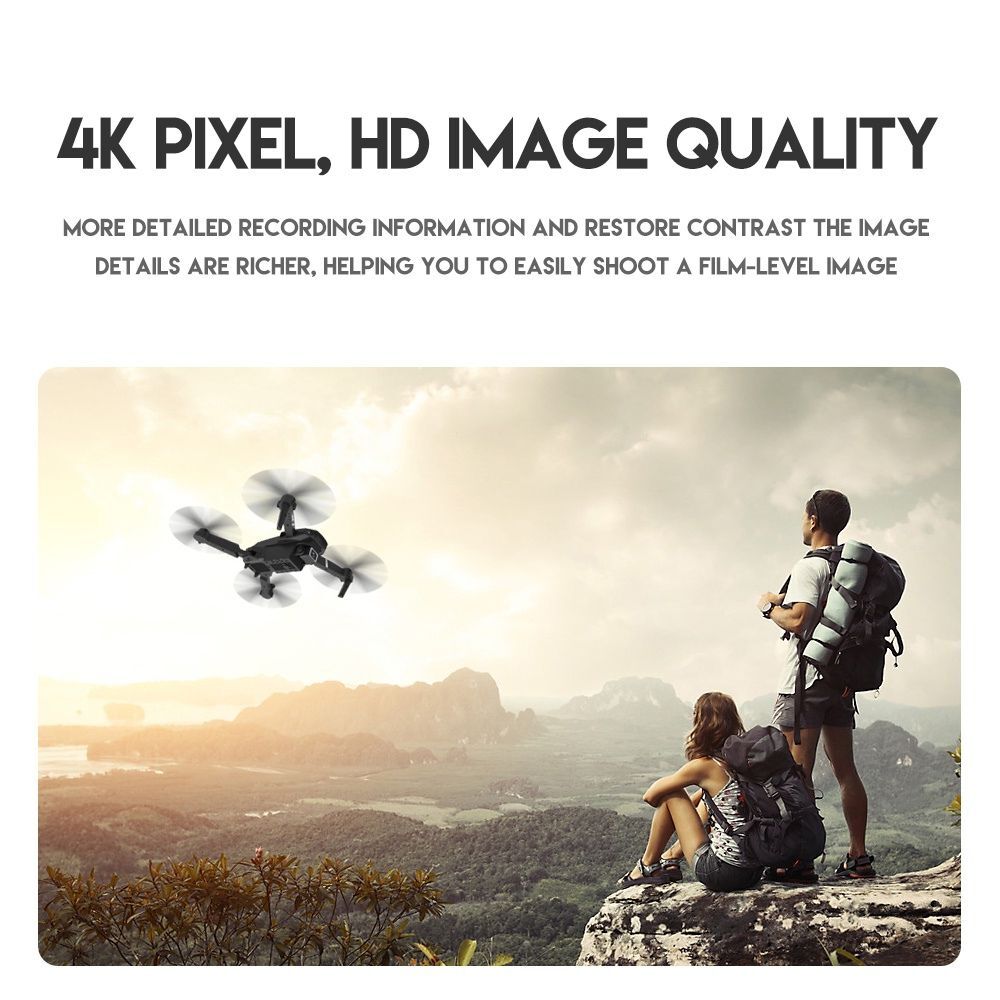 4K HD Dual Camera Wide-angle Quadcopter Drone with Dual Battery Remote Control