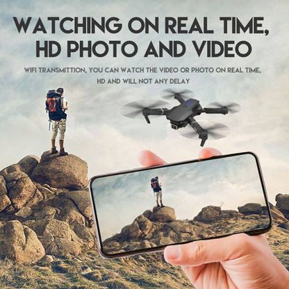 4K HD Dual Camera Wide-angle Quadcopter Drone with Dual Battery Remote Control