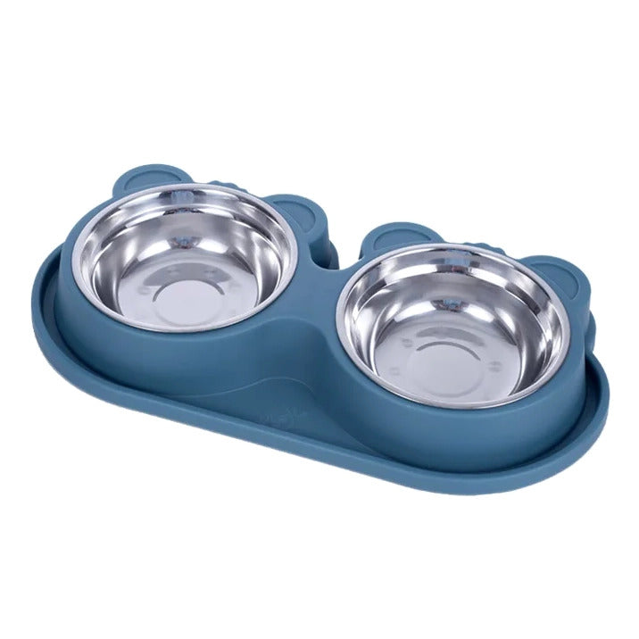 Stainless Steel Pet Bowl Feeding Station for Cats and Dogs