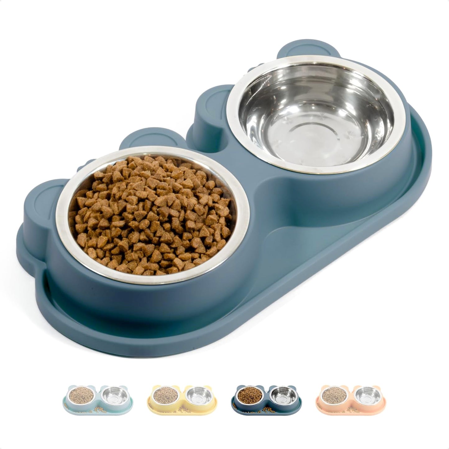 Stainless Steel Pet Bowl Feeding Station for Cats and Dogs