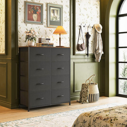 Spacious 8-Drawer Dresser Chest Storage Organizer Unit