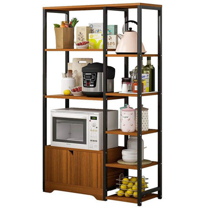 Double Cabinet Kitchen Storage Shelf Oak Modern Design