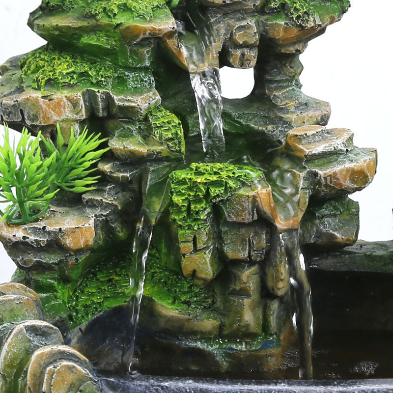 Zen Waterfall Fountain Bonsai Tree Indoor Water Feature Ornament