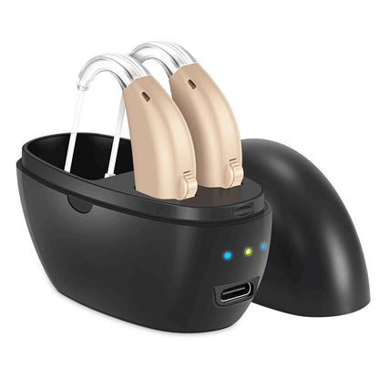 Rechargeable Wireless Hearing Aid Sound Amplifier for Clear Hearing