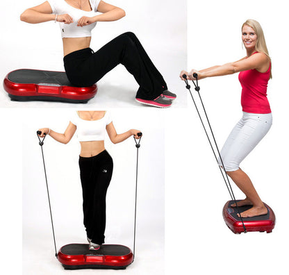 Ultra Slim Full Body Vibration Fitness Machine Platform - Pink