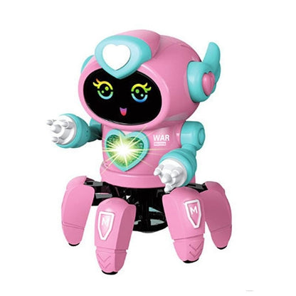 Dancing Robot Toy for Kids Interactive and Fun Pink