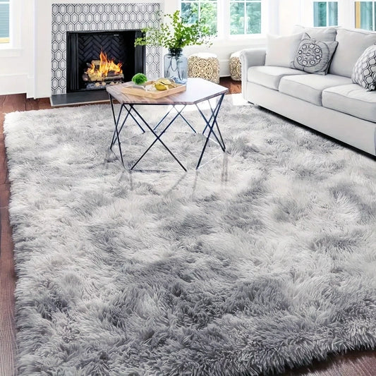 300 x 200 XL Extra Large Soft Cozy Shag Rug Platinum