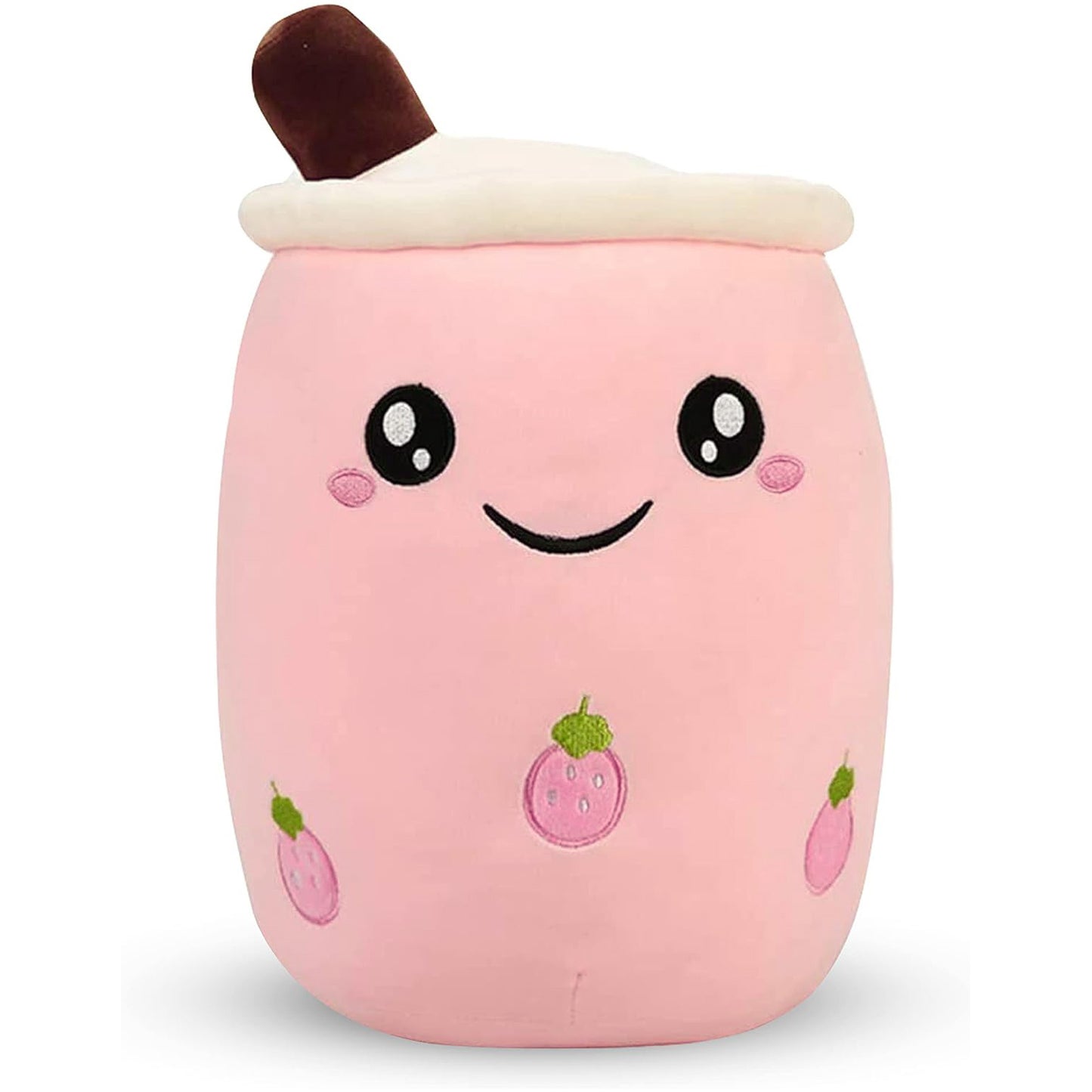 Cuddly Boba Tea Plush Toy Pillow Adorable Pink