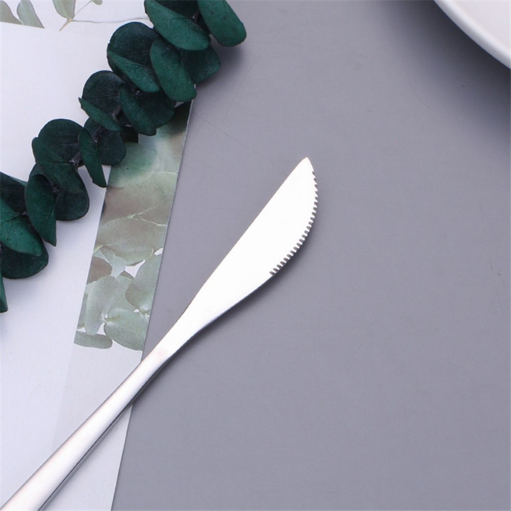 24 Piece Stainless Steel Cutlery Set Knife Fork Spoon Kitchen Tableware Silver