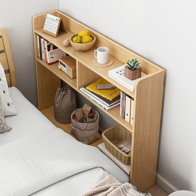 Tall Narrow Bedside Console Table Oak Wood