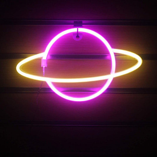 Stunning Planet Neon LED Night Light Lamp for Kids and Adults