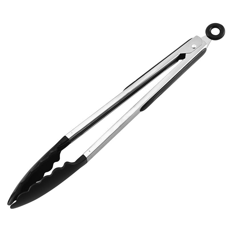 35cm Large Good Grip Silicone Stainless Steel Kitchen Tongs