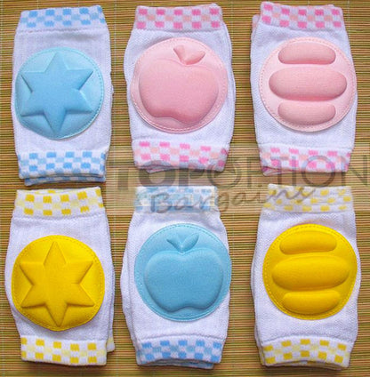 Baby Infant Toddler Crawling Knee Pads Soft and Comfortable Blue Pink Yellow