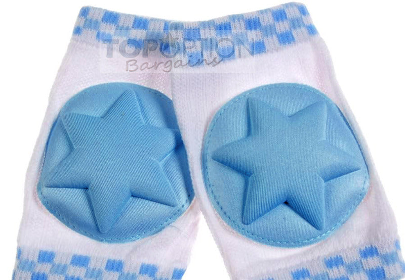 Baby Infant Toddler Crawling Knee Pads Soft and Comfortable Blue Pink Yellow