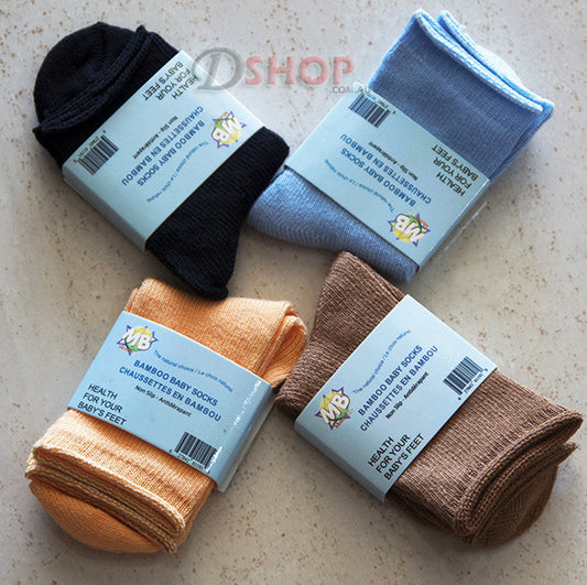 Baby Toddler Bamboo Socks Soft and Breathable Orange Chocolate Black