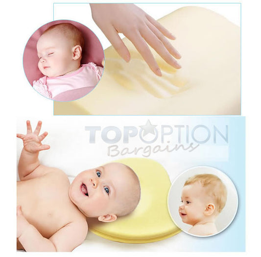 Baby Memory Foam Pillow for Head Support and Comfort