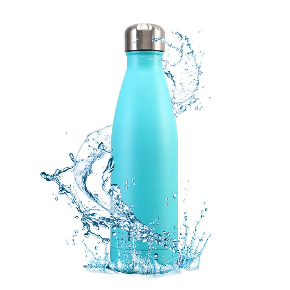 Insulated Stainless Steel Sports Water Bottle Thermal Flask Aqua