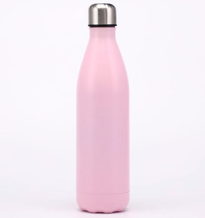 750ml Stainless Steel Vacuum Insulated Sports Water Bottle Thermal Flask Pink