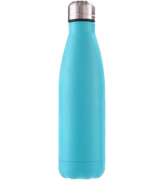 750ml Stainless Steel Vacuum Insulated Sports Water Bottle Thermal Flask Sea Blue