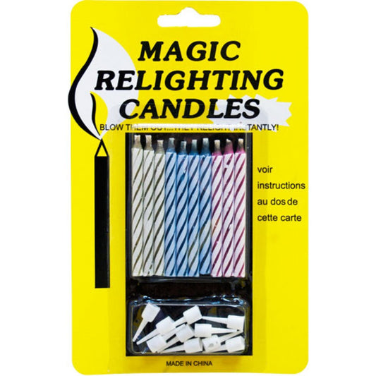 10 Pack Magic Relighting Birthday Candles Fun Party Supplies