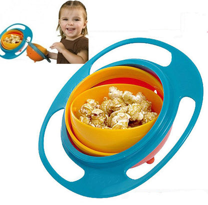 2 Pack No Spill Gyro Bowl for Kids and Toddlers