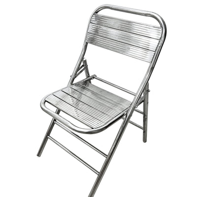 Set of 2 Premium 304 Stainless Steel Folding Chairs