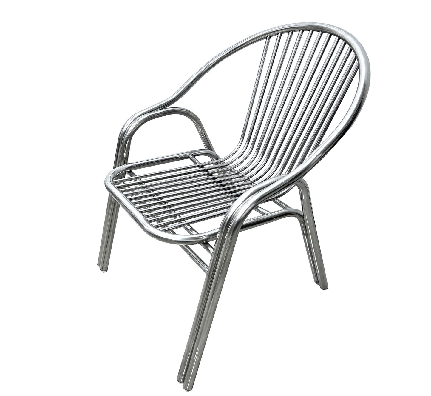 Set of 2 Premium Full 304 Stainless Steel Chairs