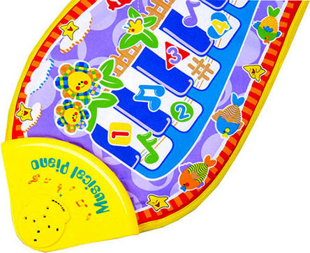 Interactive Baby Gym Musical Fish Piano Play Mat for Infants and Toddlers