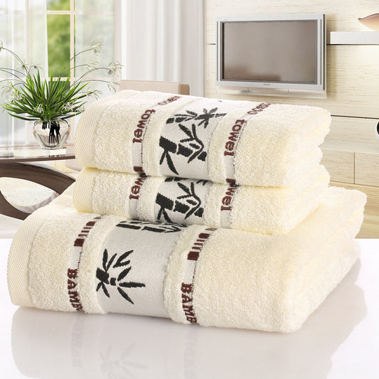 Luxurious Soft Bamboo Bath Towel Cream