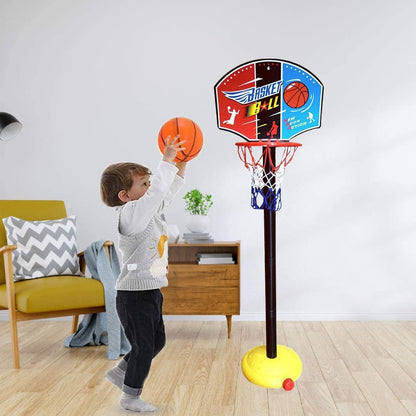 Kids Basketball Hoop Adjustable Height Indoor Outdoor Play Set