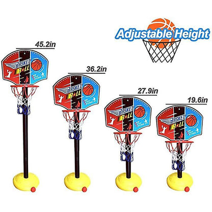 Kids Basketball Hoop Adjustable Height Indoor Outdoor Play Set